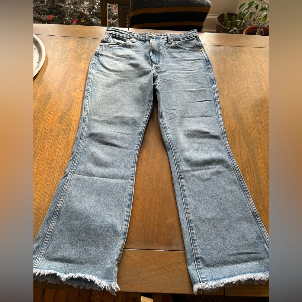 Wrangler raw edge jeans